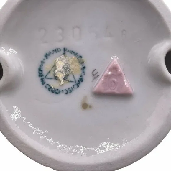 ROYAL DUX CZECH HAND PAINTED  PORCELAIN GIRL WITH CLOWN FIGURINE 6" - Picture 9 of 9